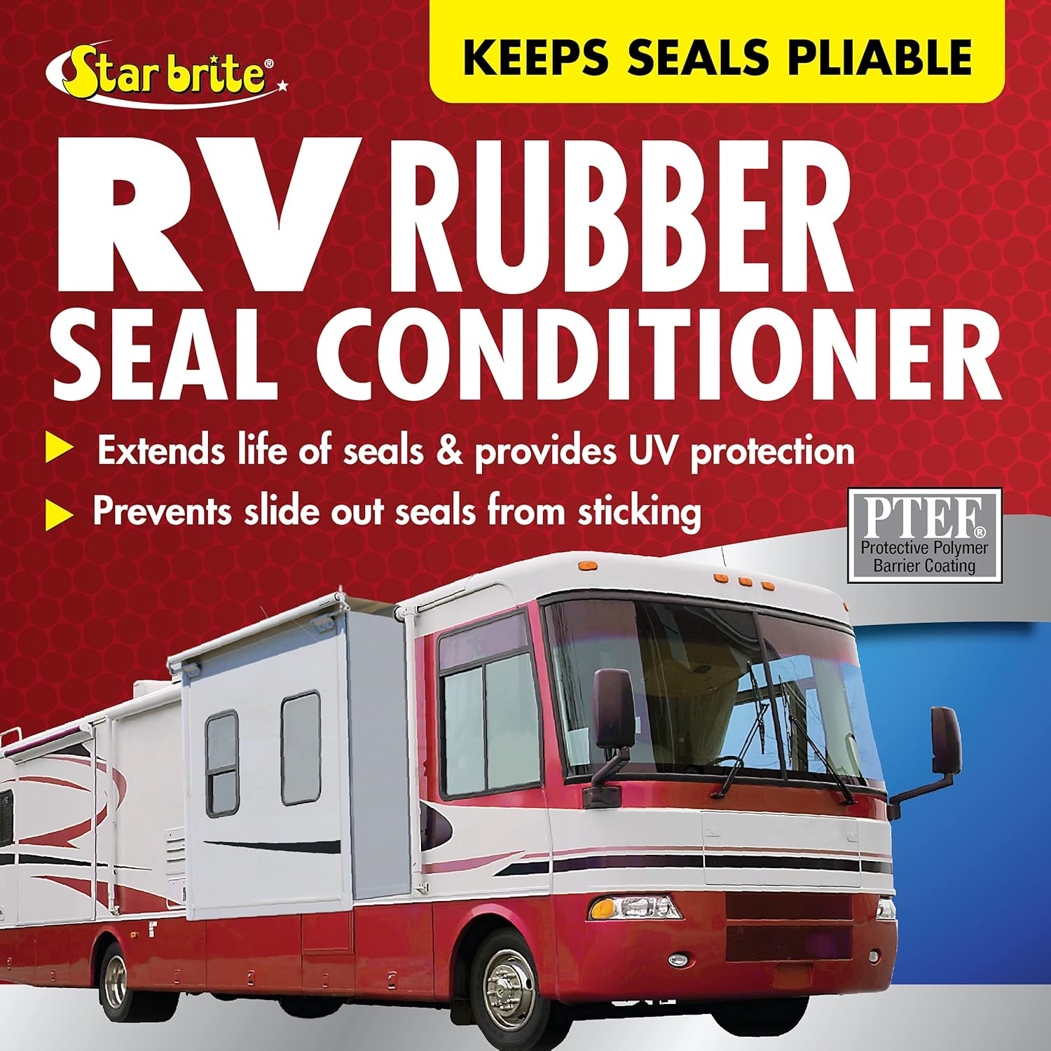 Star Brite Premium RV Rubber Seal Conditioner - UV & Weather Resistant Protection for Rubber Seals - 16 OZ
