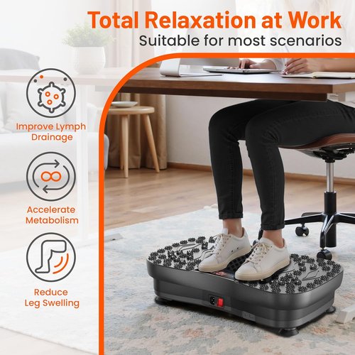 AXV Vibration Plate - Full Body Fitness Machine for Lymphatic Drainage & Weight Loss | Shaker Pad for Home Gym