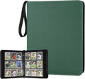 GERMUN 9 Pocket Card Binder - Premium Zip Trading Card Album for MTG, TCG & Sports Cards | Dark Green