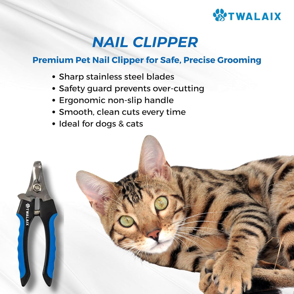 Skiennix 6-in-1 Pet Grooming Kit - Complete Grooming Tools for Dogs & Cats | Deshedding, Nail Care & More