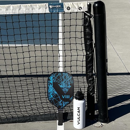 Vulcan | V320 Pickleball Paddle | Hybrid Performance | Polypropylene Core - Fiberglass Surface | USAP Approved | Blue Lazer