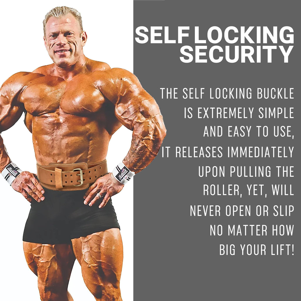 Power Contour Leather Lifting Belt 6in W x 44in-50in Waist (2X-Large )