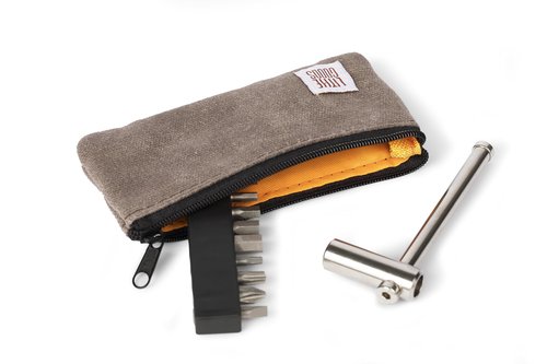 Titanium Bike Multi-Tool by LITHE GOODS. Lightweight EDC tool kit, road and mountain bike accessory