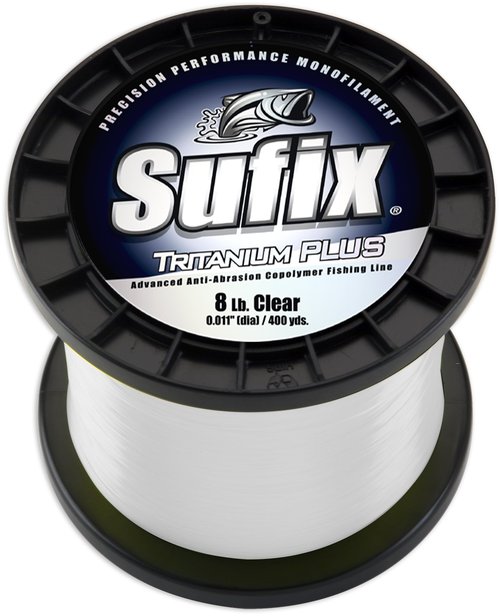 Sufix Tritanium Plus 1/4-Pound Spool Size Fishing Line (Clear, 40-Pound)
