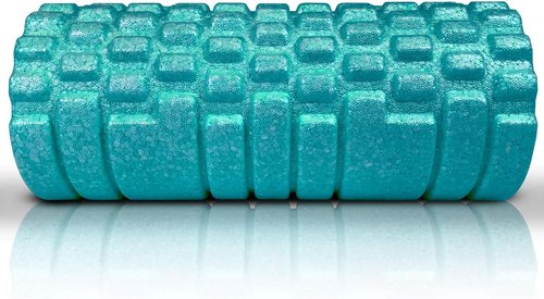 High Density Foam Roller by [Brand Name] - Deep Tissue Massager for Back & Leg Muscles - 13" Turquoise