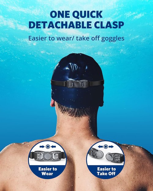 Aegend Swim Goggles - No Leak Design for Adults & Youth | Full Protection & Comfort
