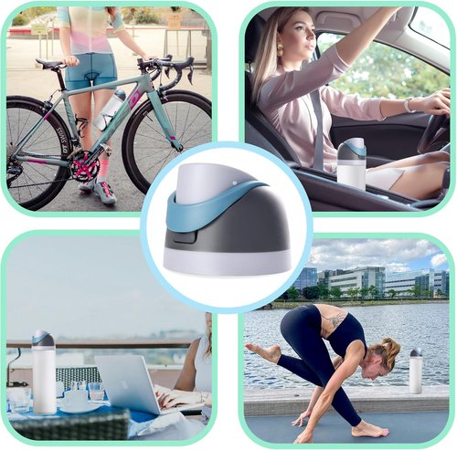 NTIERA Replacement Lid for Owala Freesip Water Bottles - Leakproof & BPA-Free | Frost Gray, Fits 16oz-40oz