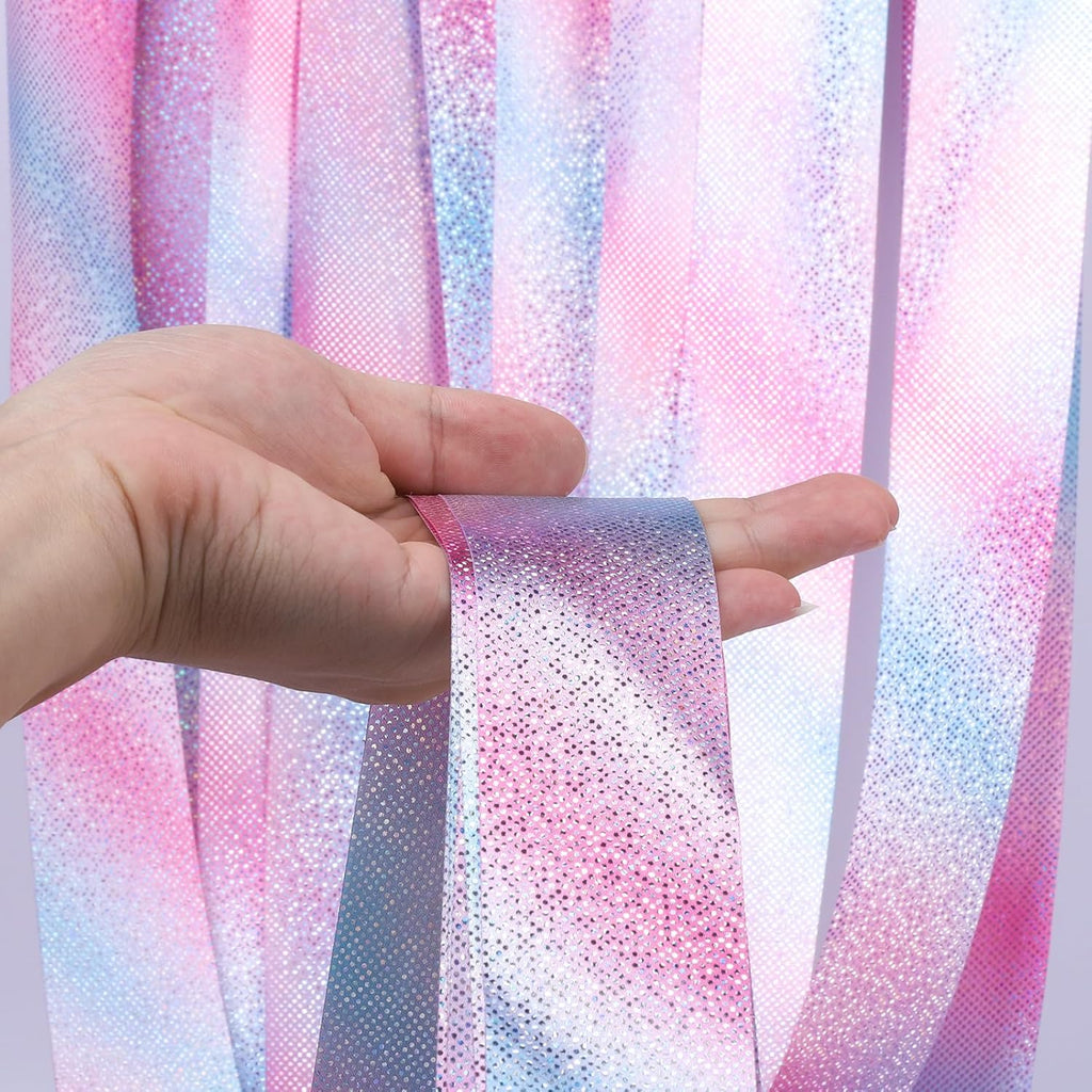 Skiennix 14PCS Dance Ribbons - Sparkling Twirling Streamers for Kids' Birthday Parties & Gymnastics
