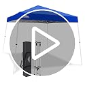 Eagle Peak 10x10 Slant Leg Pop Up Canopy Tent - Dark Blue, Easy Setup