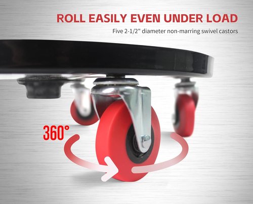 MaxWorks 80771 Pneumatic Roller Seat | Adjustable Height Creeper with 300 lb Capacity