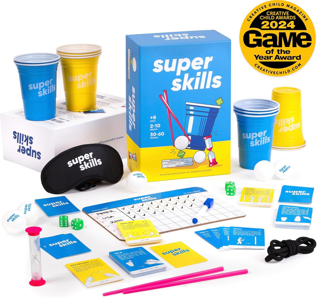 Super Skills - Competitive Action Game - 120 Fun Challenges for Family Nights & Parties
