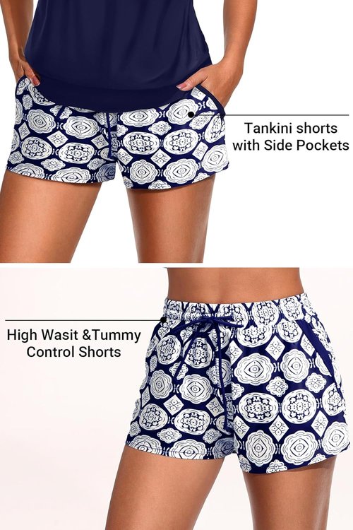 Daci Tankini Swimsuits for Women - Tummy Control Two-Piece Bathing Suit with Sporty Pockets | 2026 Blouson Design