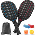 EUCARLOS Pickleball Paddles Set of 2, Pickleball Set of 2 Premium Paddles, 2 Pickle Balls and 2 Cooling Towels, Powerful Pickleball Rackets with Ergonomic Cushion Grip for Beginner & Intermediate