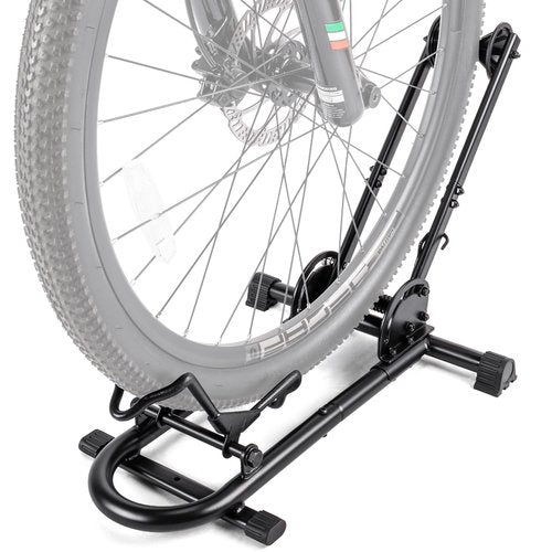 Indoor Bike Floor Stand - Bike Stand Rack for Garage/Home - Bike Storage Bicycle Parking Rack Fit 26”-29” Mountain Road Bikes