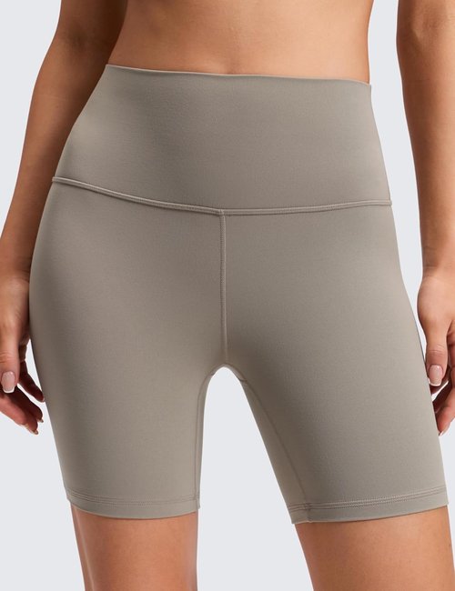 CRZ YOGA Biker Shorts - ButterLuxe High Waisted Spandex for Women | 6" Length for Comfort and Flexibility