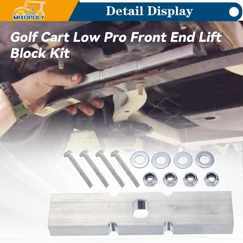 MIXOPOLY Golf Cart Front End Lift Block Kit Direct Fit for Club Car DS Gas & Electric(Not for Precedent)