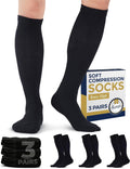 Pembrook Compression Socks - Light Support for Men & Women | 3 Pairs | 8-15 mmHg Dress Socks