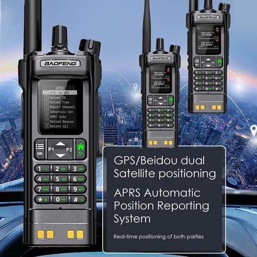 BAOFENG DM32 DMR 10W Long Range Walkie Talkie | Dual Band VHF/UHF | GPS & USB-C Rechargeable | Two Way Radio for Outdoor Hunting Emergency