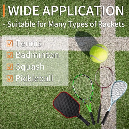 COIDEA Tennis Grip Tape - Precut Anti-Slip Overgrip for Superior Absorption | Ideal for Tennis & Pickleball