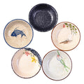 Soy Sauce Dishes Set of 5, 3.8 in – Japanese Style Dipping Bowls (GS)