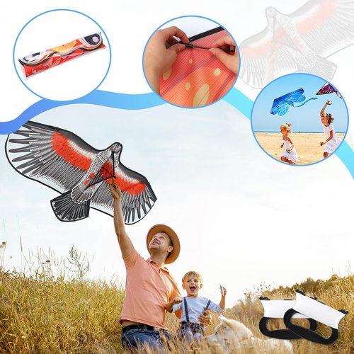 Leitee Large Butterfly Kite - Easy to Fly for Kids & Adults | 6 Pack for Outdoor Fun & Games