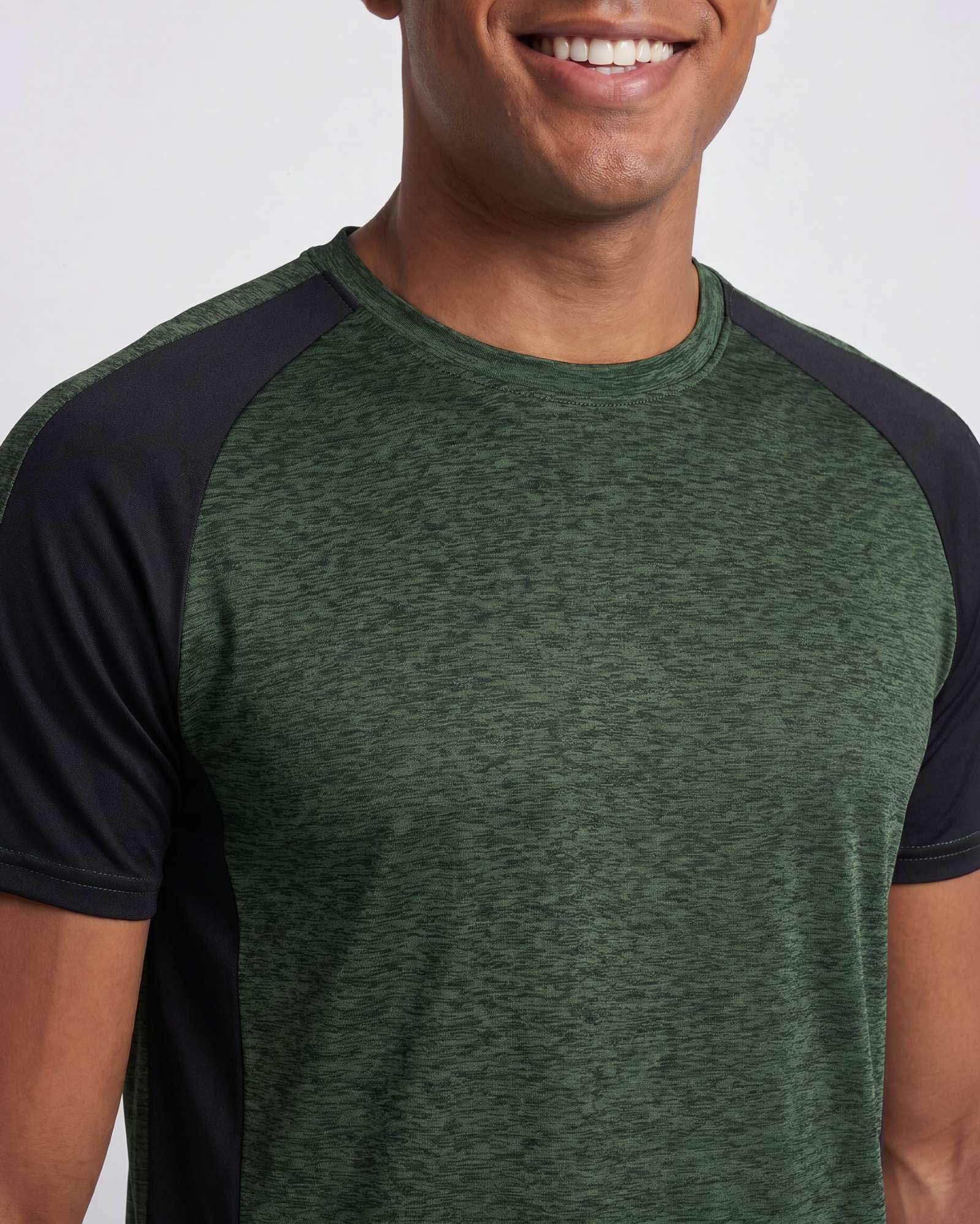 Real Essentials 5 Pack: Men's Dry-Fit Short Sleeve Crew Neck T Shirts Fitness Running Gym Workout Cool Exercise Athletic Tee, Set 13, Small