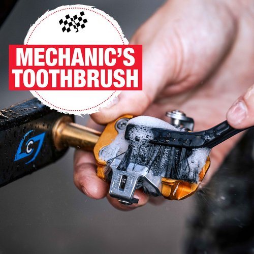 Finish Line Easy-Pro 5 Piece Mechanic’s Bicycle Cleaning Brush Set – Professional-Grade Kit with Chain Keeper, Durable Multi-Surface Brushes