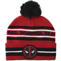 Deadpool Logo Red & Black Cuff Beanie