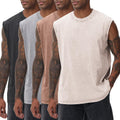 Skiennix Men's Sleeveless Workout Tank Top - Acid Wash Muscle Shirt for Gym & Beach | Loose Fit