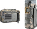 FRTKK Tactical Molle Admin Pouch - USA Flag Patch & Keychain | Tactical Water Bottle Pouch with D-Ring Clip