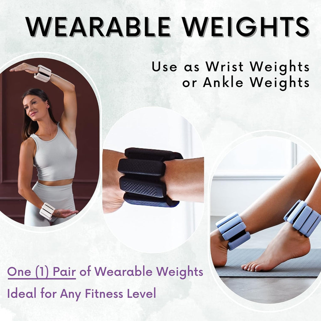 Polyfit Wrist & Ankle Weights - Versatile Wearable Weights for Exercise, Yoga, Running | 1 Pair