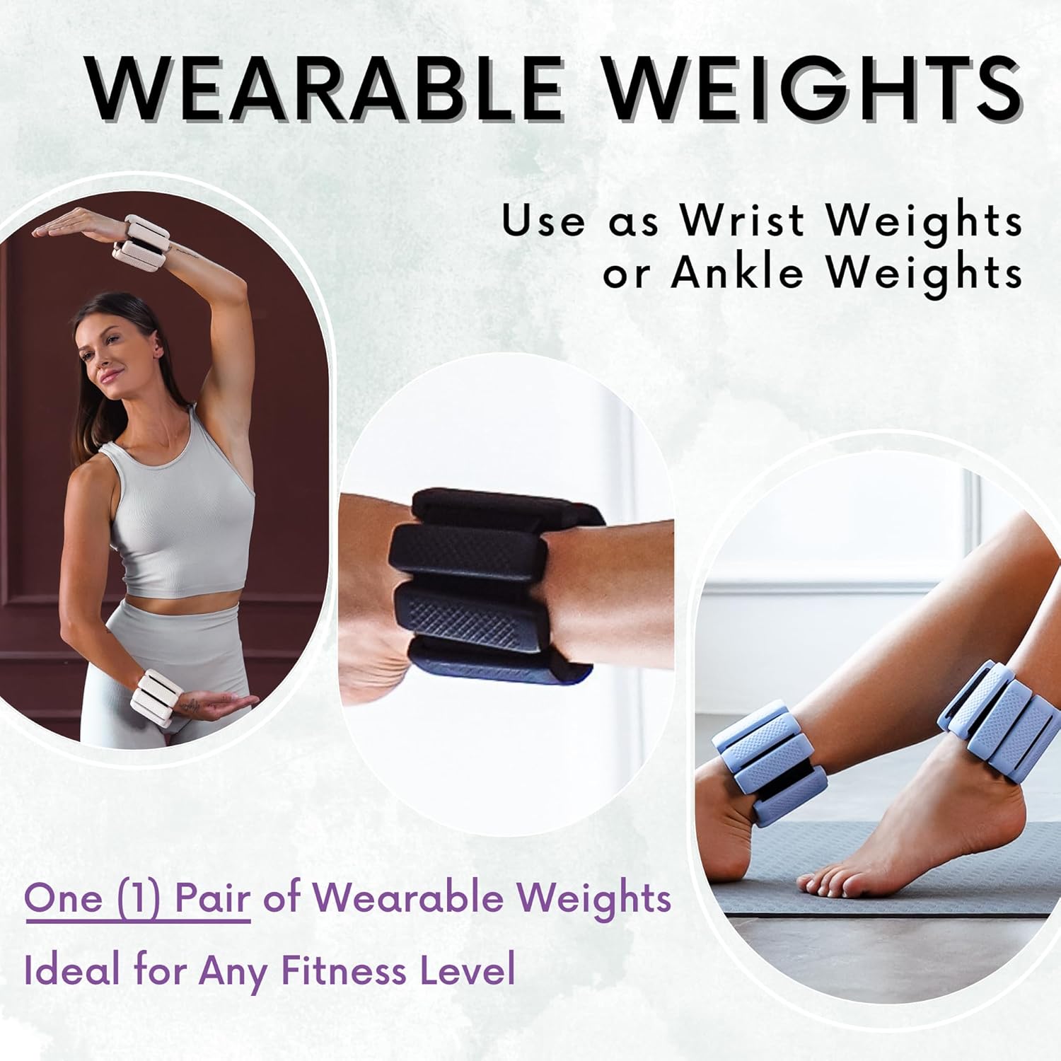 Polyfit Wrist & Ankle Weights - Versatile Wearable Weights for Exercise, Yoga, Running | 1 Pair