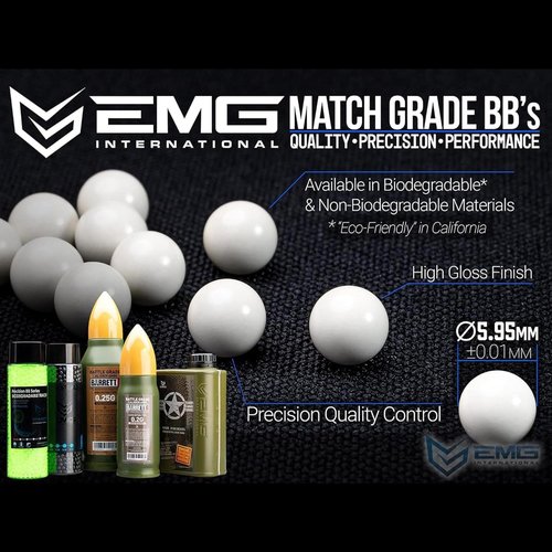 Evike Airsoft - EMG Barrett Licensed Battle Grade 6mm Airsoft BBS (Type: 0.25g / 5000rd)