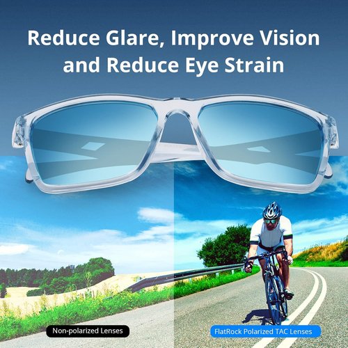 KastKing FlatRock Polarized Sport Sunglasses - UV Protection for Men & Women | Ideal for Outdoor Activities