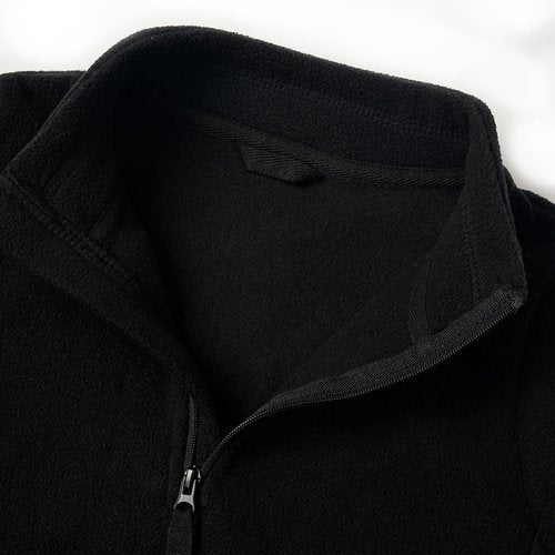 EIGIOO Toddler Boys Girls Fleece Quarter Zip Pullover Jacket Kids Lightweight Long Sleeve Outerwear 10-12 Years Black