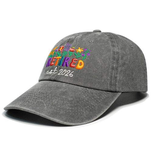 Retirement Gift for Woman Retirement Hats for Women 2026, Funny Retired Gifts for Women, Cool Retirements Gift for Her Grandma Nana Mom Wife, Adjustable Washed Cotton Embroidered Retired Baseball Cap