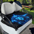 Yewattles Blue Lion Golf Cart Seat Cover Golf Cart Accessories Seat Towel Blanket Easy to Clean Install Machine Washable Suitable for All Seasons Christmas Decor