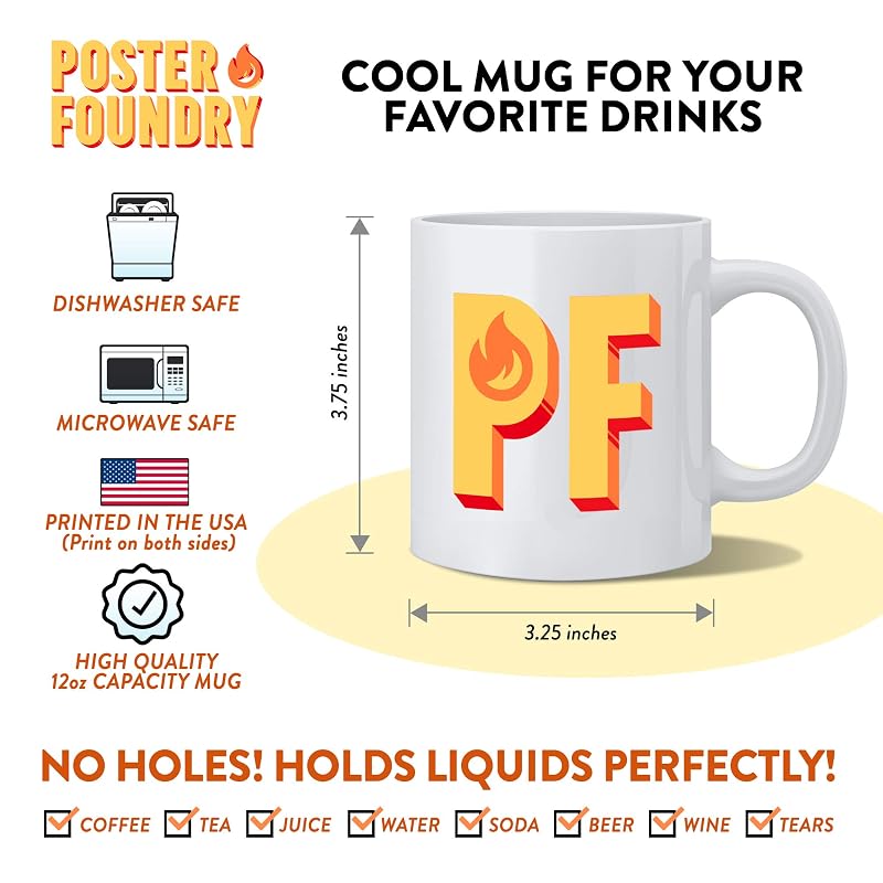 Vandelay Industries Poster Logo Coffee Mug - 11oz Ceramic, Poster Foundry Variant