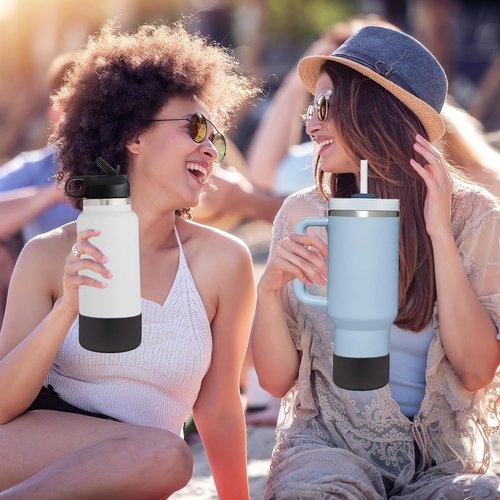 HEYSKAY Protective Silicone Boot - Anti-Slip Bottom Protector for Hydro Flask Wide Mouth Water Bottles
