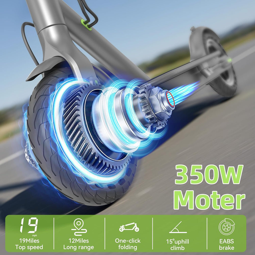 Roinside Electric Scooter - High-Speed 350W/500W Motor | Long-Range Commuting Up to 24 Miles