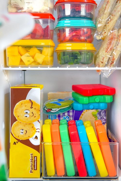 Cool Coolers by Fit + Fresh | 5-Pack Reusable Ice Packs for Lunch Boxes & Coolers - Compact & Colorful
