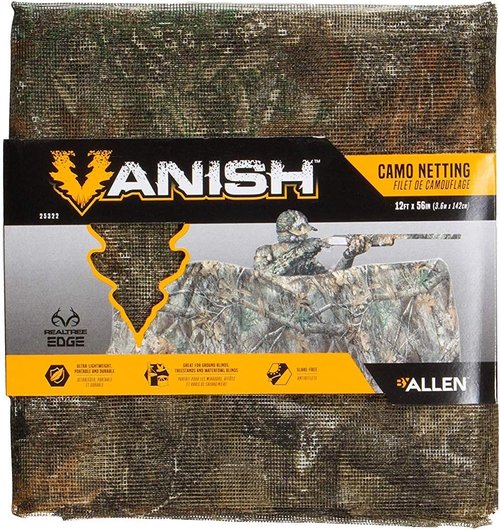 Allen Company Camo Netting for Hunting Blinds - Realtree Edge & Mossy Oak Country | 12ft x 56in