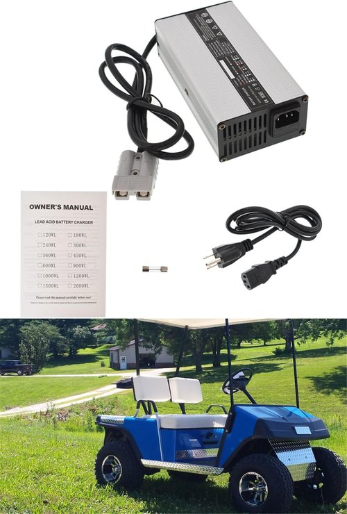 munirater 36V 5A Golf Cart Battery Charger with SB50 Style Plug Replacement for 83-94