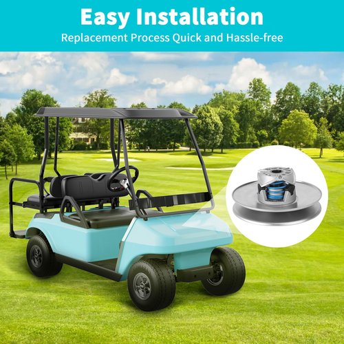 10L0L Golf Cart Torque Driven Clutch Compatible with Club Car DS & Precedent 4-Cycle Gas (97-15), Carryall Turf XRT (97-up), Pioneer (01-04), 4-Cycle Gas Models OEM# 101834001