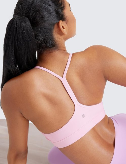 CRZ YOGA Sports Bra - Butterluxe Padded Y-Back Design for Low Impact Yoga | Comfortable Fit