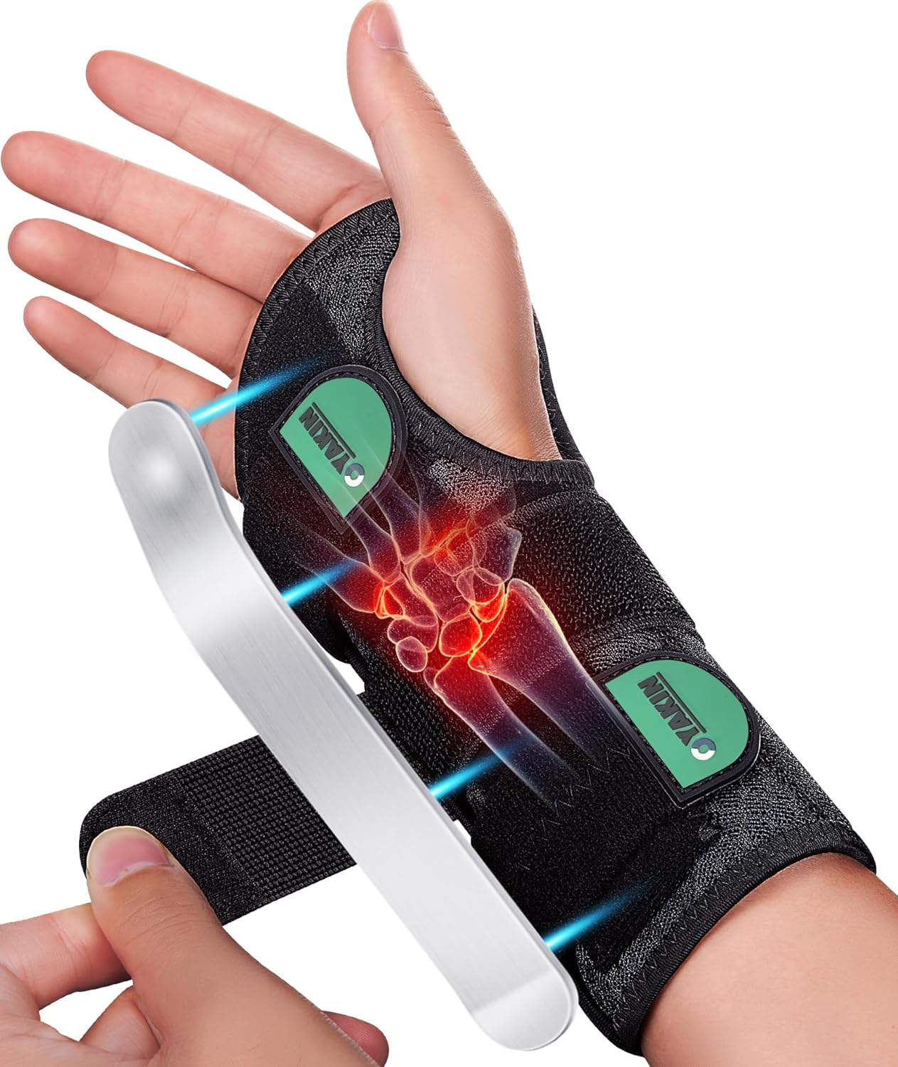 Oyakin Wrist Brace for Carpal Tunnel Night Support, Adjustable Wrist Splint for Tendonitis, Arthritis, Sprains, Wrist Pain Relief, Comfortable Hand Brace for Men and Women Right Left Hand