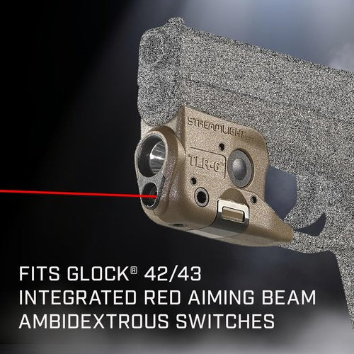 Streamlight 69278 TLR-6 100-Lumen Tactical Weapon Light with Integrated Red Aiming Laser Designed Exclusively and Solely for Glock 42 & 43, Flat Dark Earth