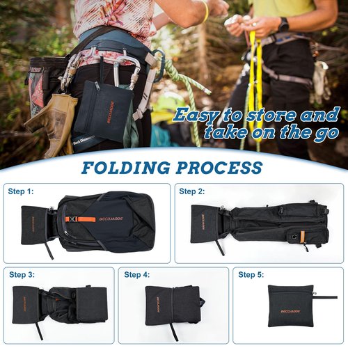 BECOJADDE 20L Small Hiking Backpack for Men Women Foldable Packable Back Pack Ultralight Hiking Daypack for Travel Camping Outdoor, Black