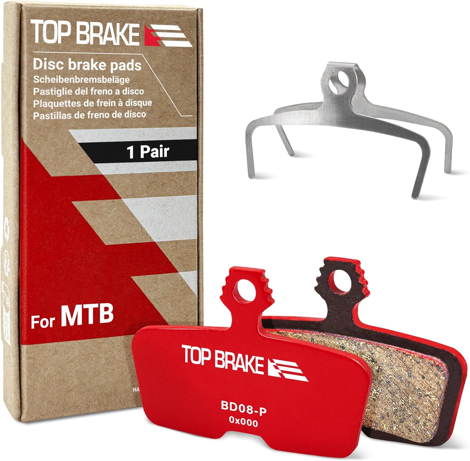 TOP BRAKE Disc Bike Brake Pads - Compatible with SRAM Code R, Guide RE, G2 RE & More | MTB eMTB Downhill Cycling