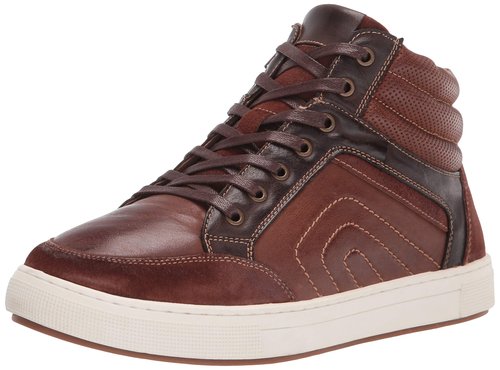 Propét Men's Kenton Mid-Cut Skate Shoe, Brown, 9.5 Medium US